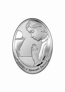 Obrazek Srebrny Valenti - Pamiątka Komunii Świętej