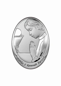 Obrazek Srebrny Valenti - Pamiątka Komunii Świętej
