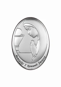 Obrazek Srebrny Valenti - Pamiątka Komunii Świętej