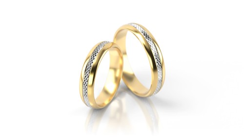 Złote obrączki ślubne ST-3